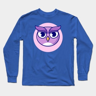 Cute Owl Cartoon Vector Icon Illustration (5) Long Sleeve T-Shirt